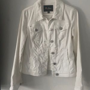 White jean jacket in excellent condition